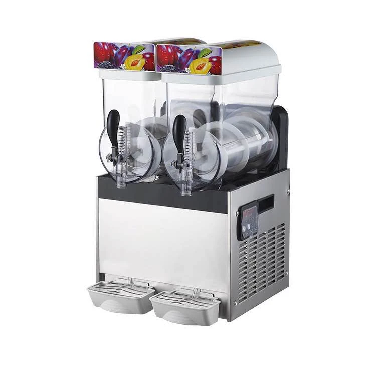 
2Tanks Commercial Slush Slushy Machine 700W Frozen Drink Maker slush ice machine 