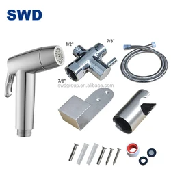 Мойка ручной душ полезно для ухода за внешностью и биде с Abs латунь Sus (нержавеющая сталь хром комплект покрытием биде спрей Shattaf биде Ручная стирка биде