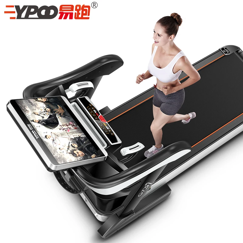 YPOO GTS7 home treadmilll Спортивная моторизованная беговая дорожка Фитнес-Оборудование Тренажерный Зал Беговая Дорожка тренажер с приложением