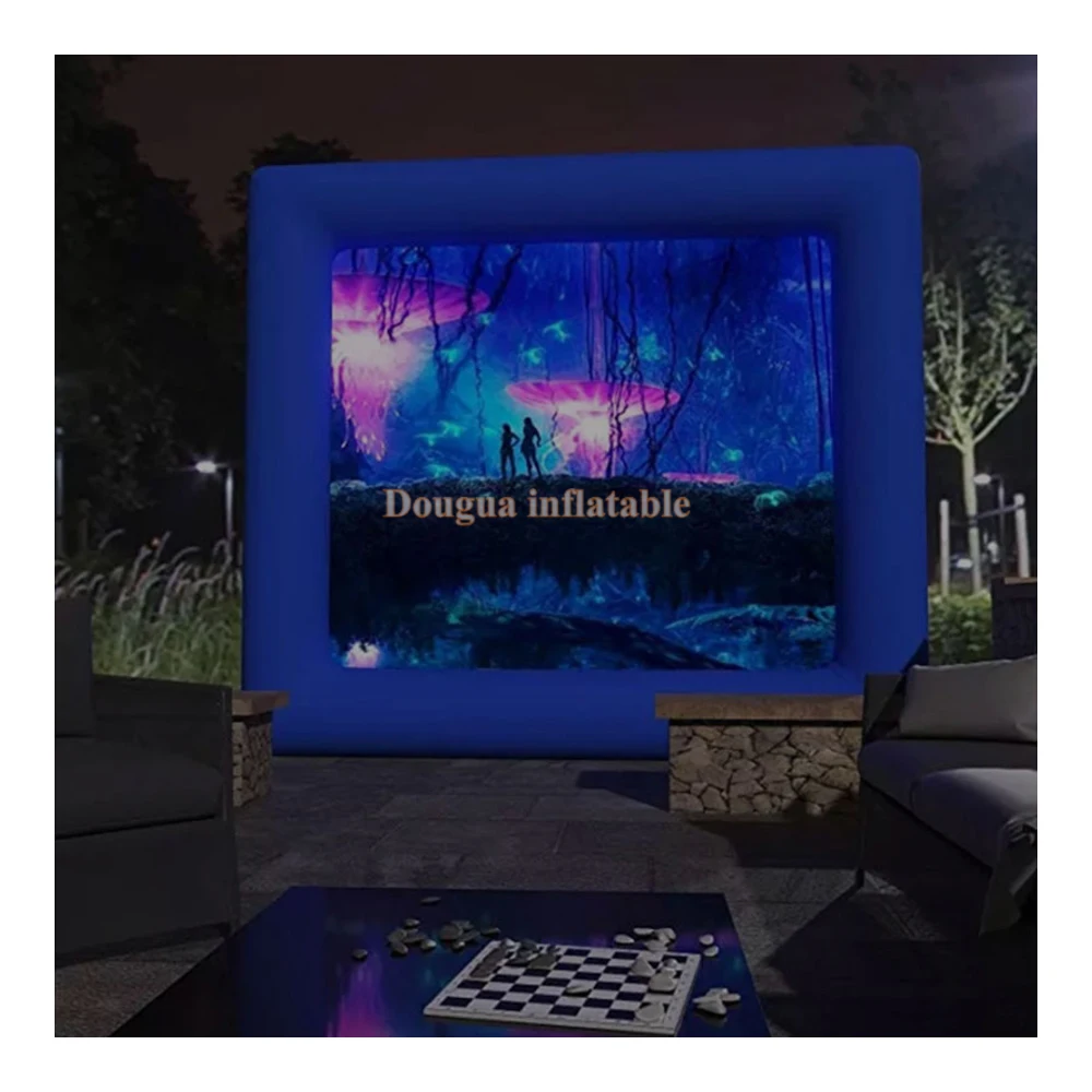 Oxford fabric inflatable cinema screen outdoor inflatable movie projector screen