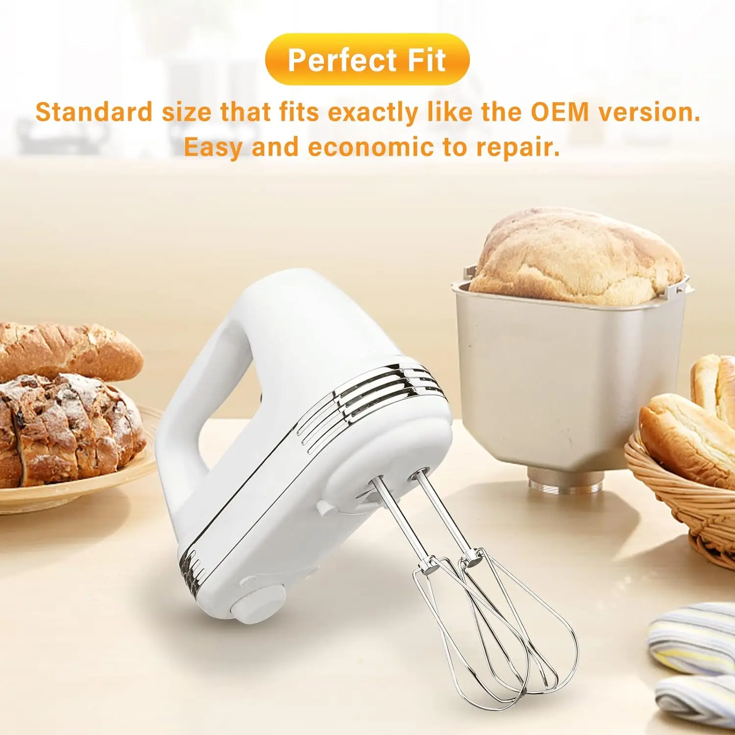 Replacement Parts CHM-BTR Beaters,Compatible with Cu CHM Series Hand Mixer