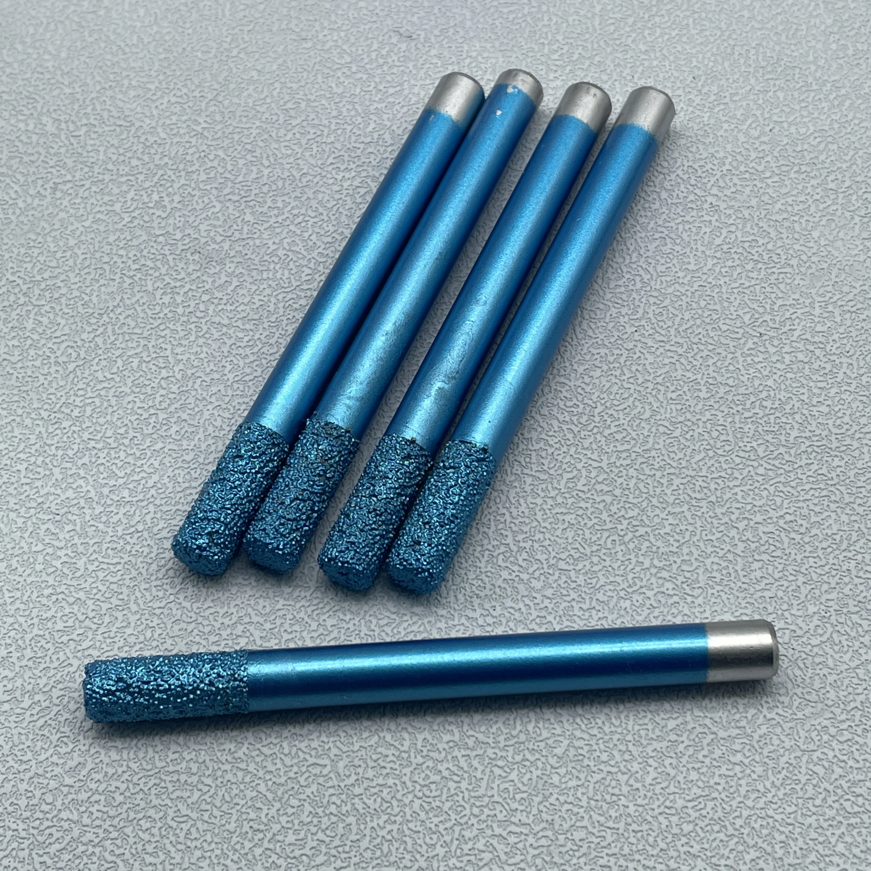 CNC Stone Cutting Tools Diamond Smelting Stone Craving Knife End Mill for Marble M8*90L