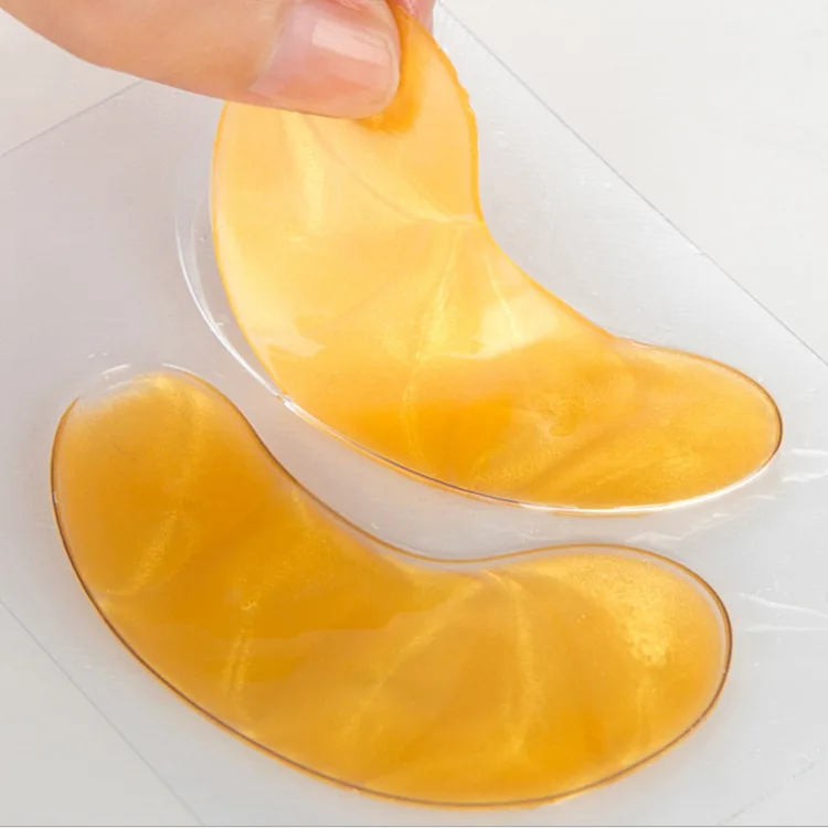 Hot Sale Sheet Crystal Gel Under Eye Mask 24k Gold Hydrogel Collagen Dark Circle Eye Patches