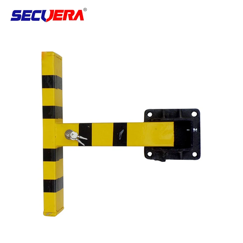 Durable And Portable Steel Manual Car Parking Space Lock, Folding Safety Parking Barrier