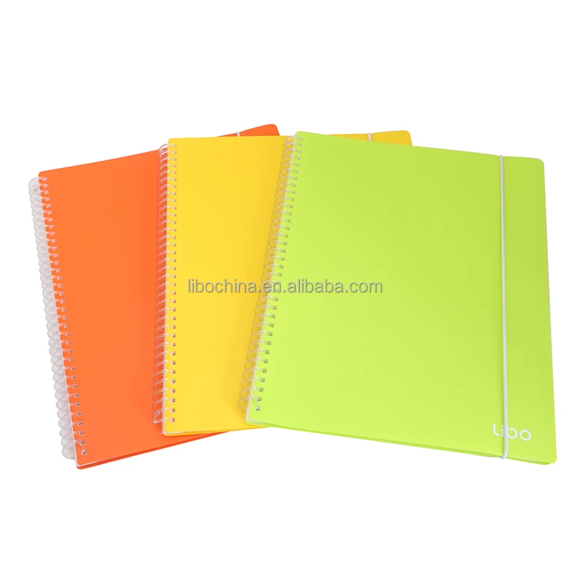 Hot Sale Customize 35 Holes PP Plastic A4 Display Book 20 Pockets Presentation File Folder with White Round Elastic Band Closure