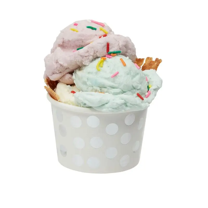 Customer printed paper ice cream cup wholesale disposable cup frozen yogurt paper cup