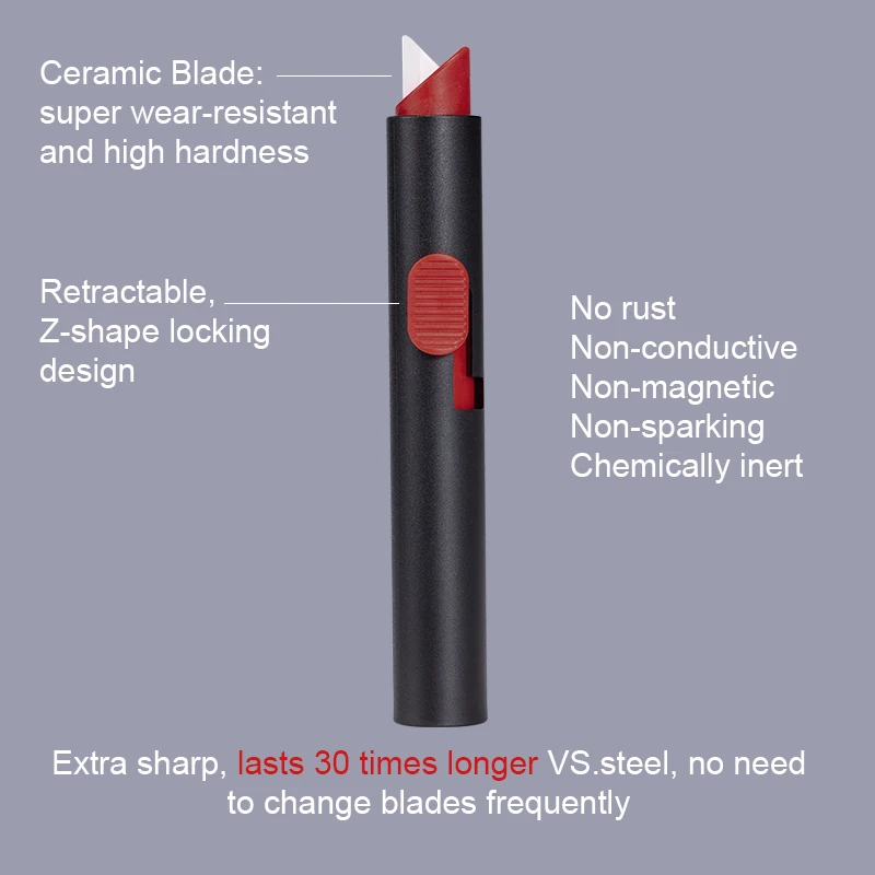 MIDDIA Box Cutter Pencil 18mm Box Opener Tool Mini Safe Package Opener Utility Paper Craft Knife Durable Pen Knife