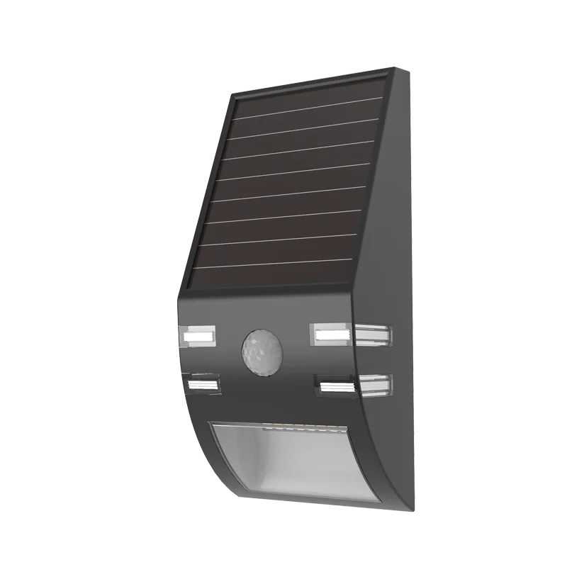 Outdoor Wall Lamp Wall Mount Light Fixture Led Solar Sensor Ip65 Water Proof Pathway Balcony Wall Mount Slight For Security