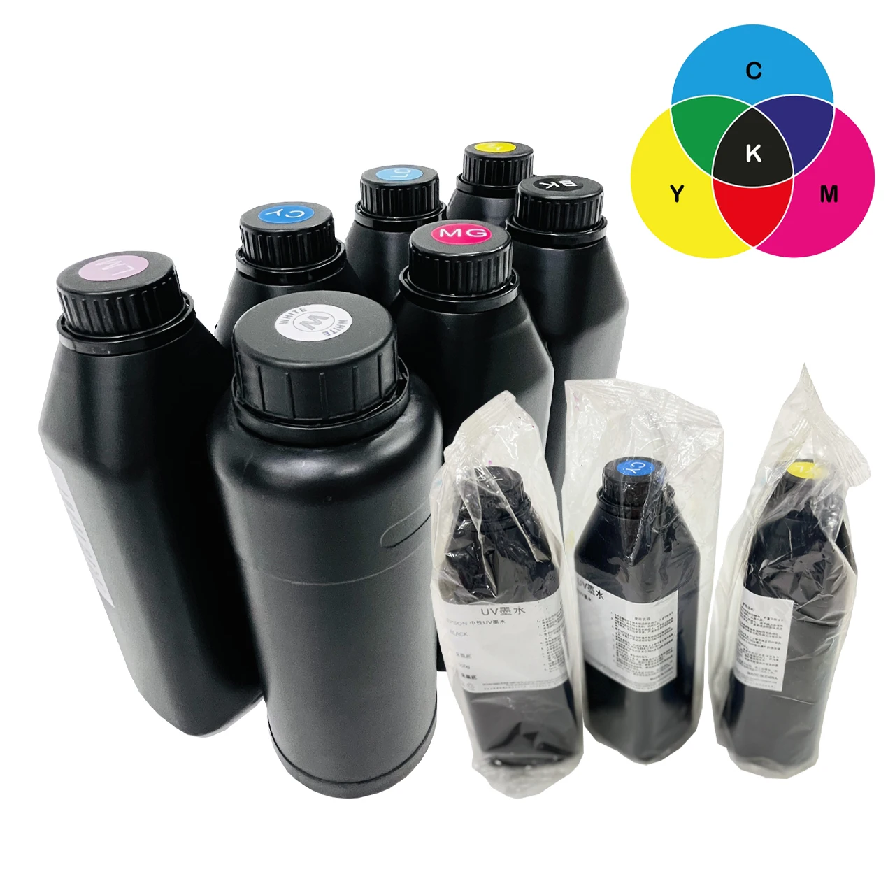 Wholesale Flatbed printer led uv ink For Epson Tx800 L800 Xp600 Dx7 Dx5 i3200