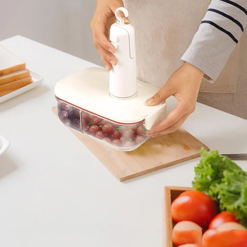 Kitchen Mini Vacuum Sealer Magic Seal Film Packing Machine Heat Sealing Machine Food Container Handheld Vaccum Sealer