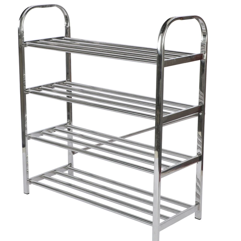 The Latest Design High Cost-Effective Affordable Balcony Stainless Steel Metal Shoe Rack Storage
