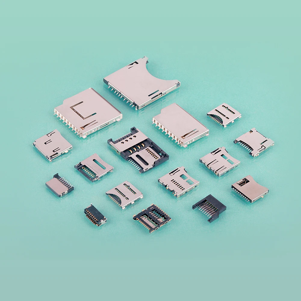 MUP Manufacturer  8Pin Micro SD + NANO SIM Card Holder Puller Type for Body Scale Voice Recorder