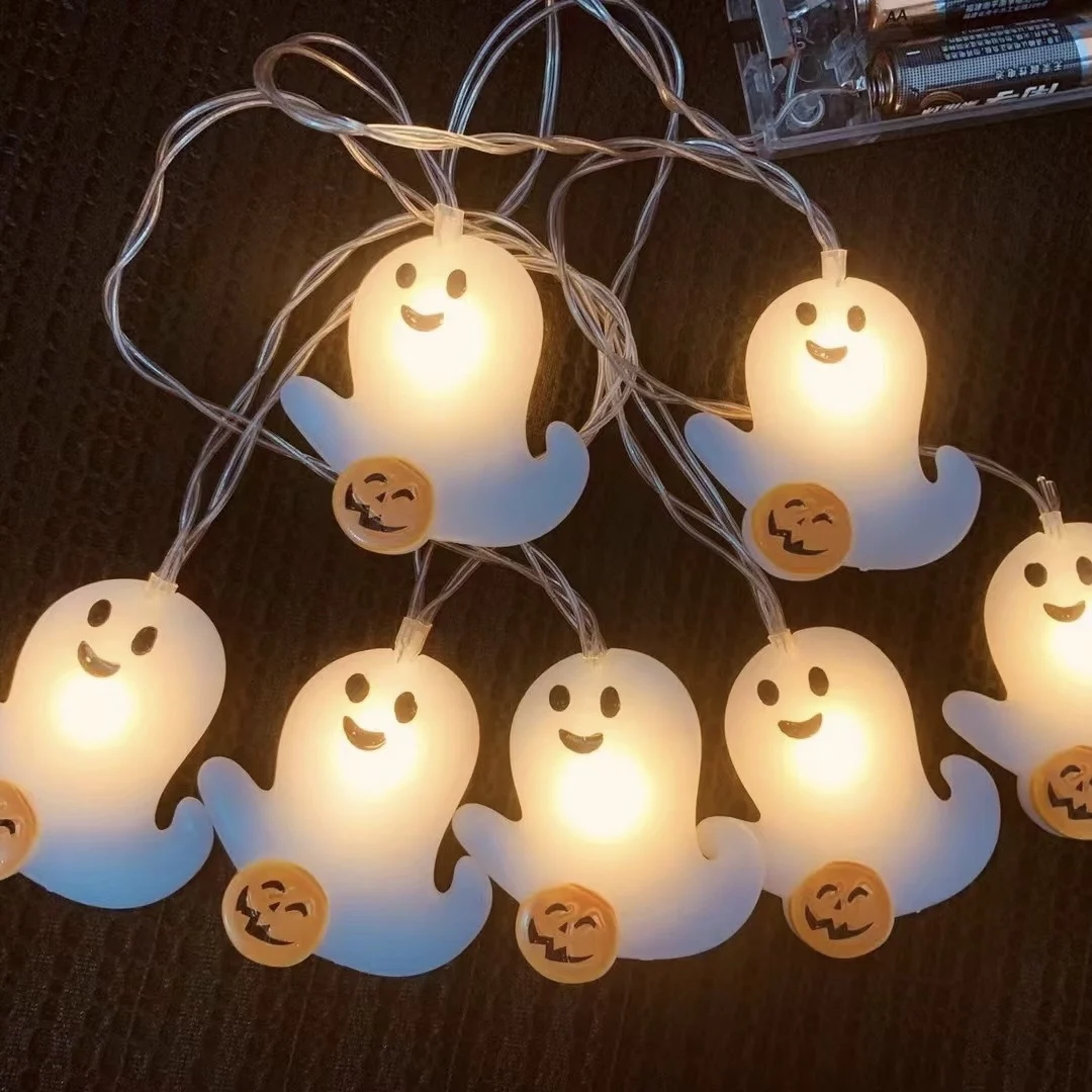 High Quality  1 2 3 m  5  10  20 LED  Halloween Decoration  Ghost Skull Bike Lights
