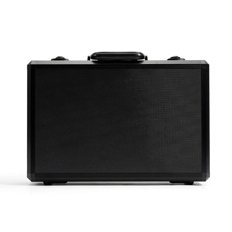 Aluminum alloy 24 slots bits watches case portable carbon fiber display packaging waterproof dust-proof storage carrying box