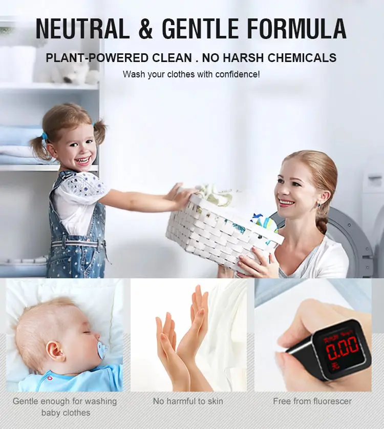 Eco-friendly Biodegradable Pure Natural Plant Laundry Detergent Sheet/Strips