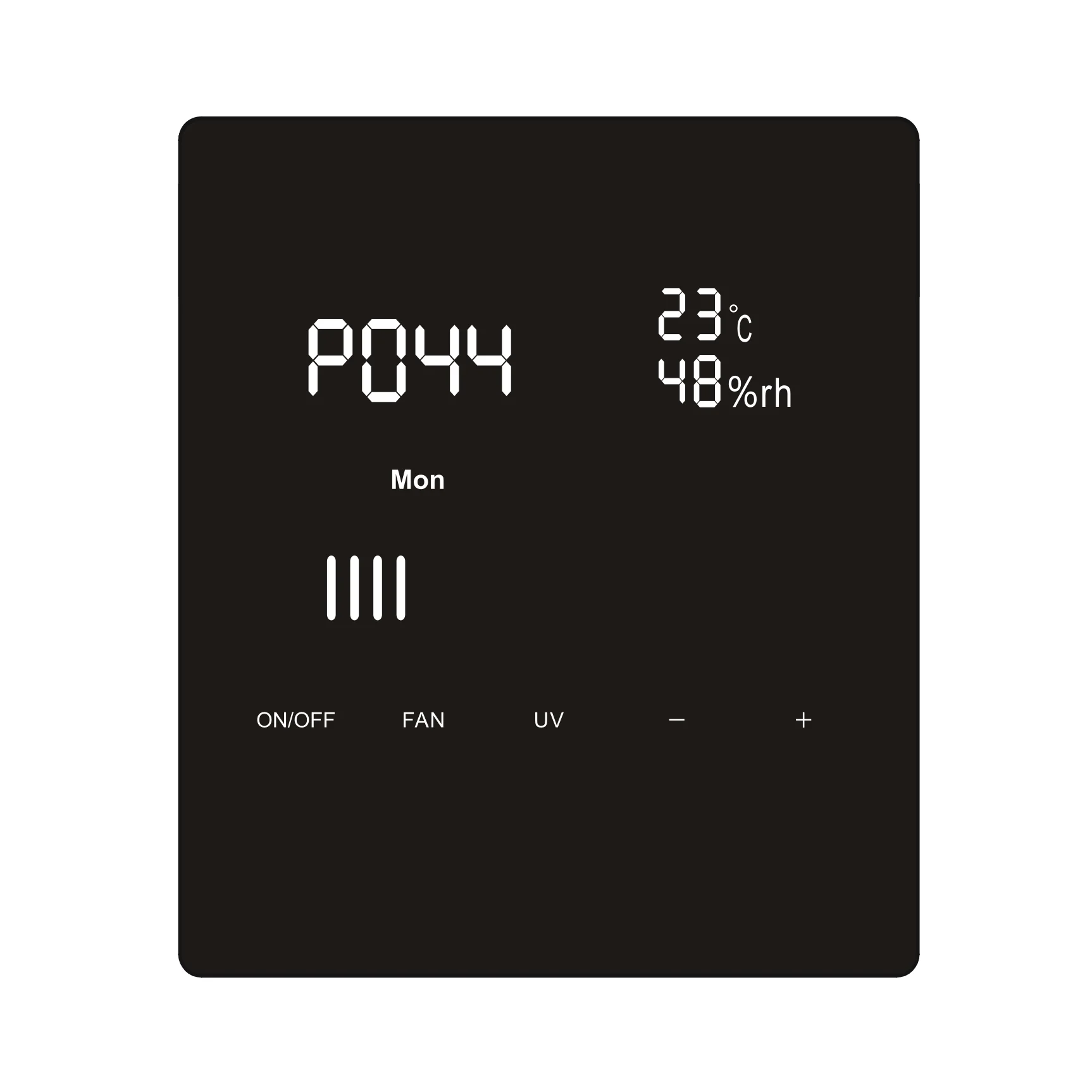  Electric EC Fan Motor Speed Display Screen Controller with Air Quality Sensor and Temperature