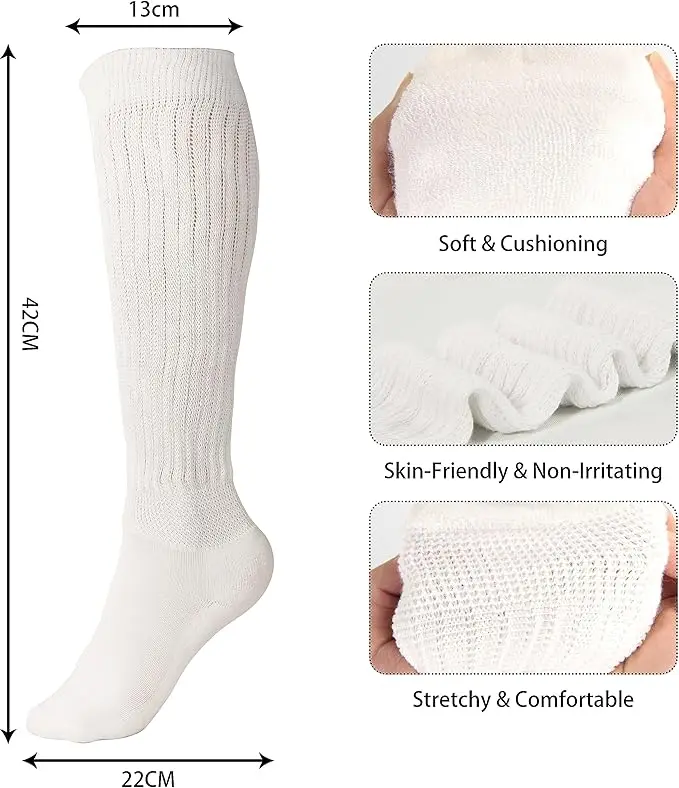 Women Thigh High Boot Slouch Socks Gym Athletic Sport Scrunch Socks Unisex Custom LOGO Color Soft Scrunch Slouch Socks