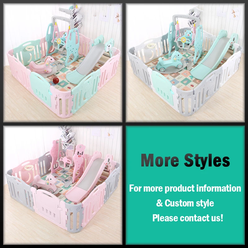 
Indoor playground children plastic game fence play toys yards baby playpen 