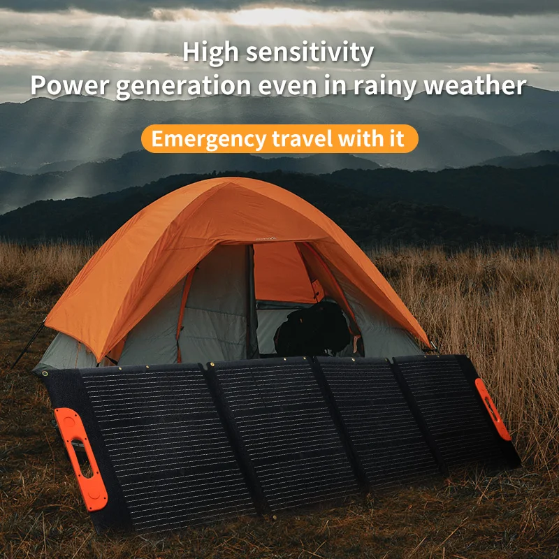 mini foldable solar panel 200w solar panel monocrystalline paneles solares For Outdoor/Camping