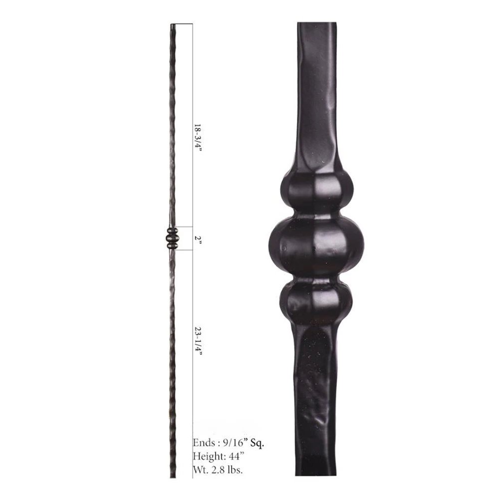 HUAART Nice Looking Professional Customization High Strength And Good Toughness Wrought Iron Metal Balusters