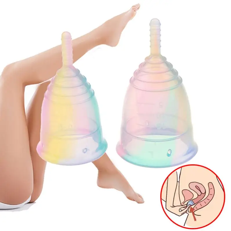 Reusable Silicone Menstrual Cups, Medical Silicone Lady Menstrual Cups
