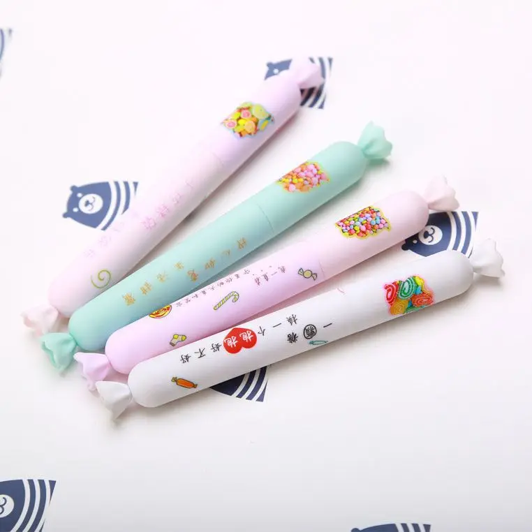 Cute candy sausage neuter pen small fresh girl heart fountain pen students with 0.5mm creative black pen
