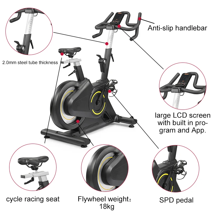 wholesale custom Best exercise spinning bike belt spd profissional indoor with