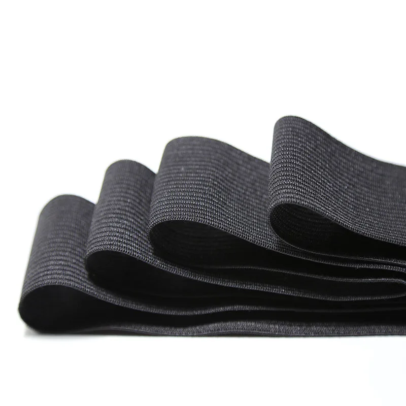 Multi-width white elastic tape black knitted elastic webbing Used for sewing garments and shoes