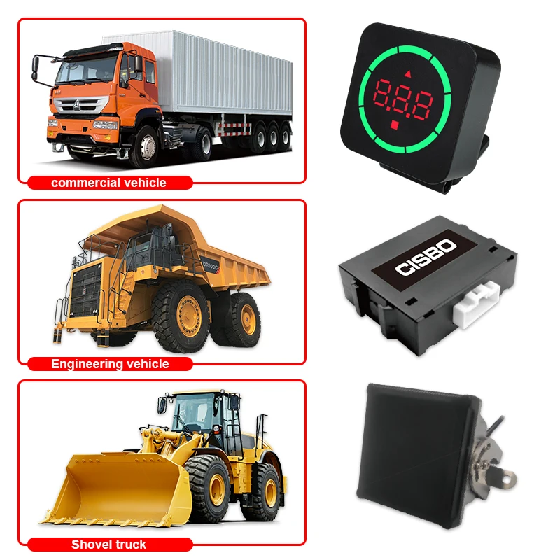 Front and rear sensor with one LED display Collision Avoidance System 77ghz radar proximity warning system for truck bus