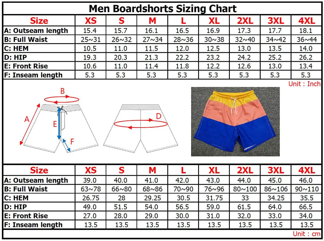 Custom Breathable Quick Dry Beach Wear Cool Sublimation Pattern Swim Shorts for Men