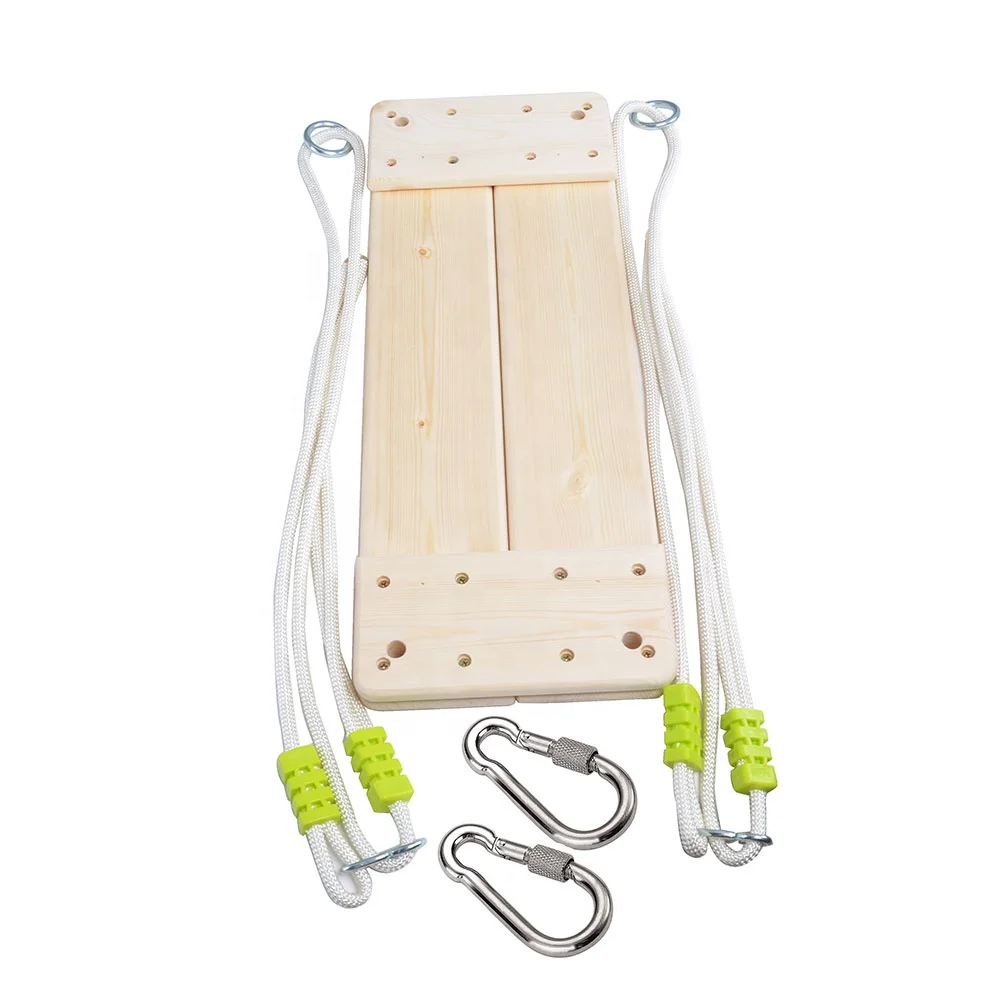 GladSwing SW201 Children Big 2pcs Wooden Swing outdoor hanging baby swing seat