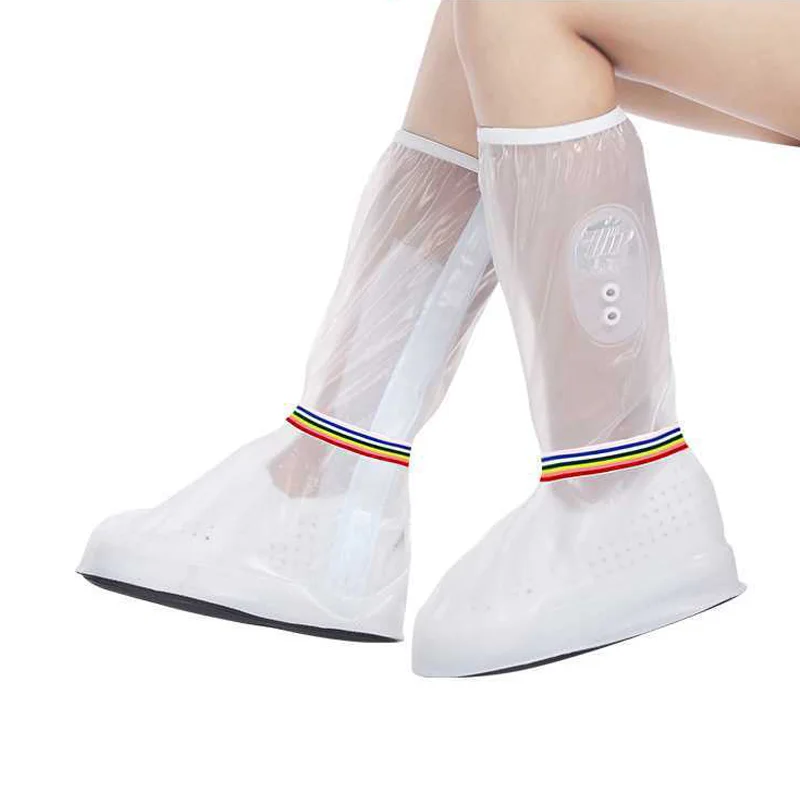 Non-slip and waterproof durable PVC Reusable Motorcycle Silicone Waterproof Shoe Rain shoe covers