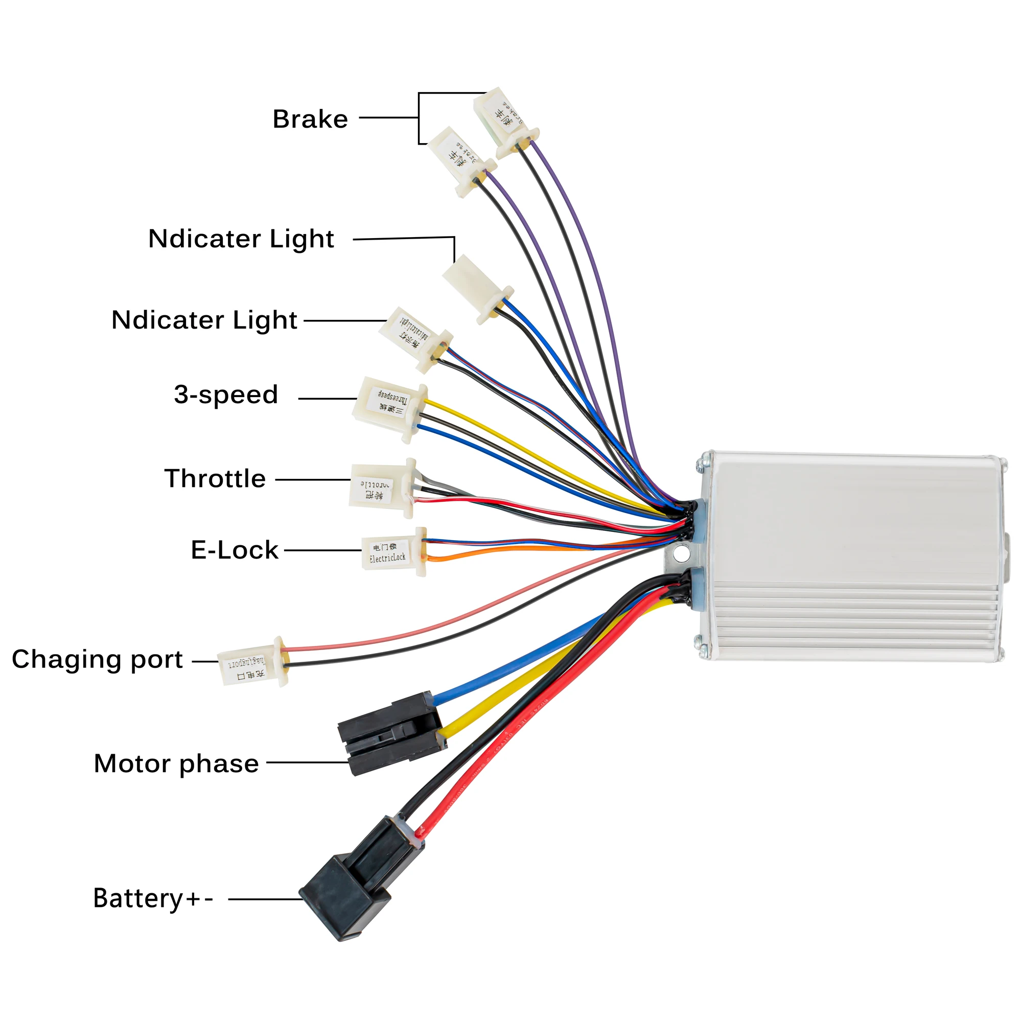 36V 48V 800W Brushed Controller for Electric Bike Motor Controller