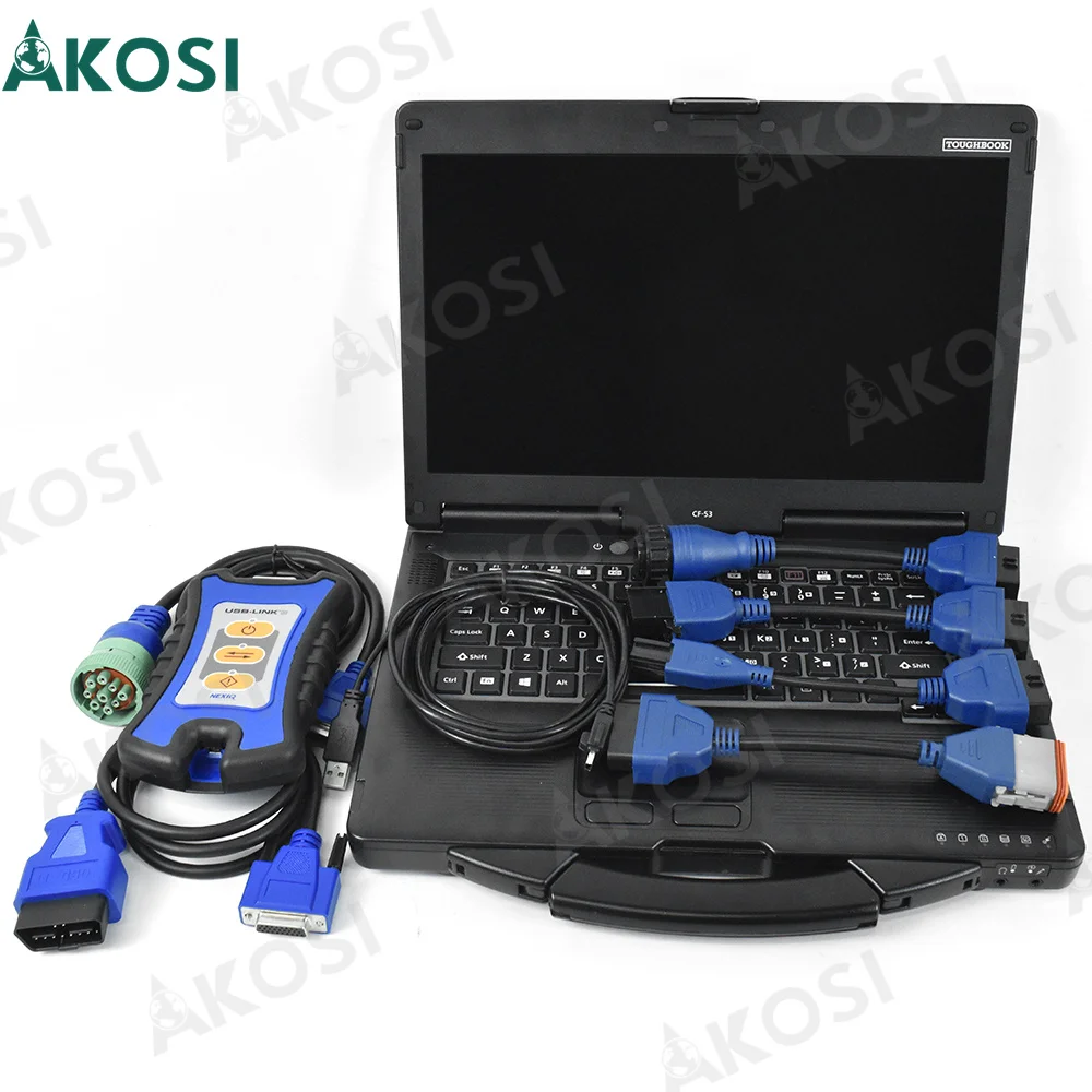Подходит для использования CF53 ноутбук + NEXIQ3 USB LINK 3 диагностический грузовик дизельный сканер Адаптеры N3 nexiq usb link detroit 125032