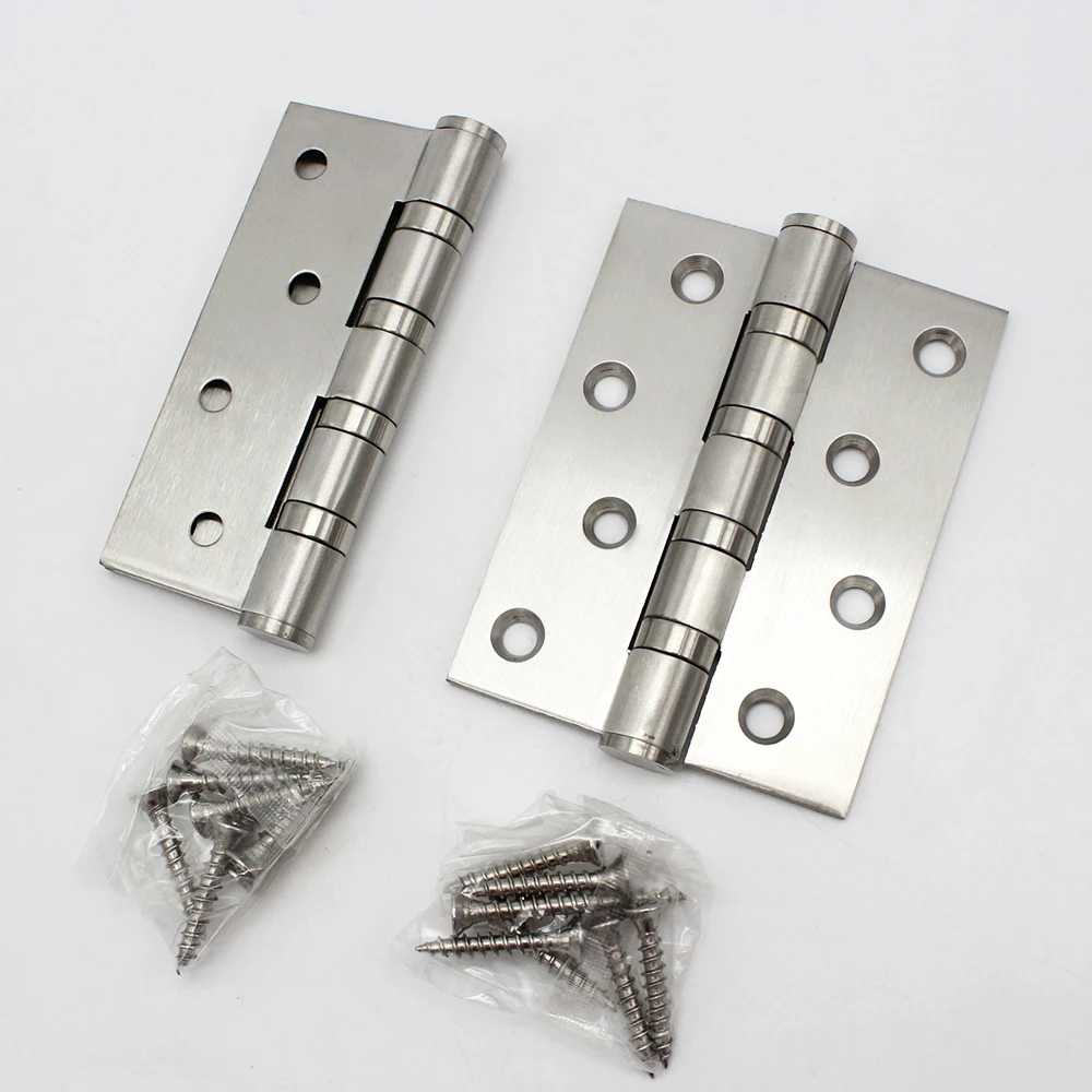 Stainless Steel Flat Hinge Bedroom Wooden Door Bathroom Hinge Silent Bearing 3.0mm Flat Hinge Folding