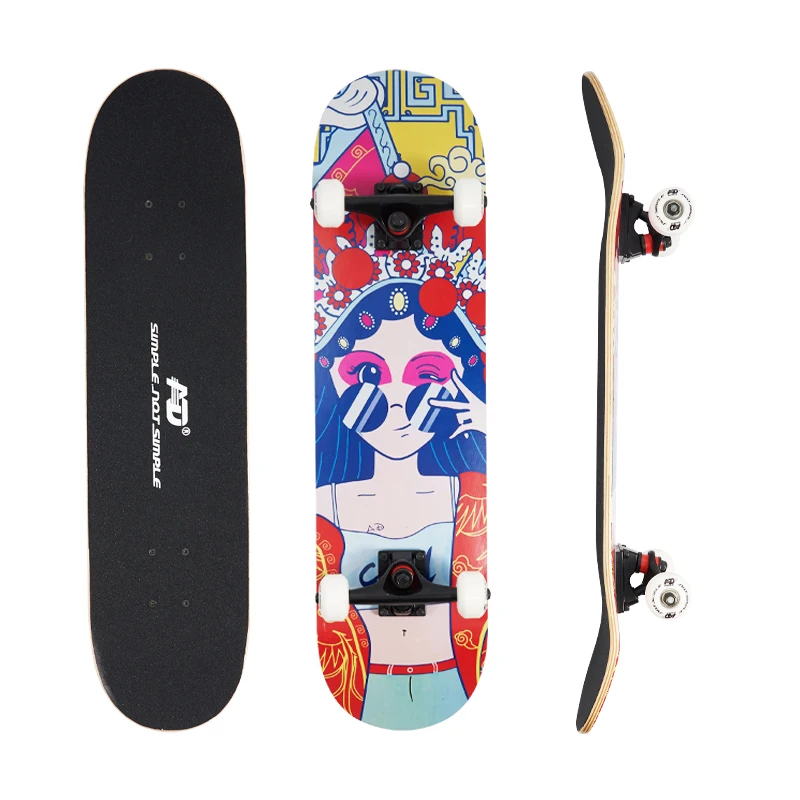 31  Pro Complete Skateboard electric China Maple wood Skateboard Deck skateboard beginner  girls