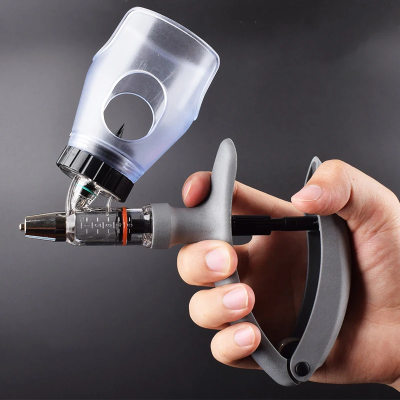 Veterinary Automatic Syringe with Continuous Plastic Steel Syringe