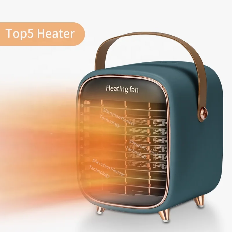 PTC Fast Heating Room Winter Personal Portable Home Desktop Space Heater Electric Fan Heater Electric Heater Desktop Heating Fan