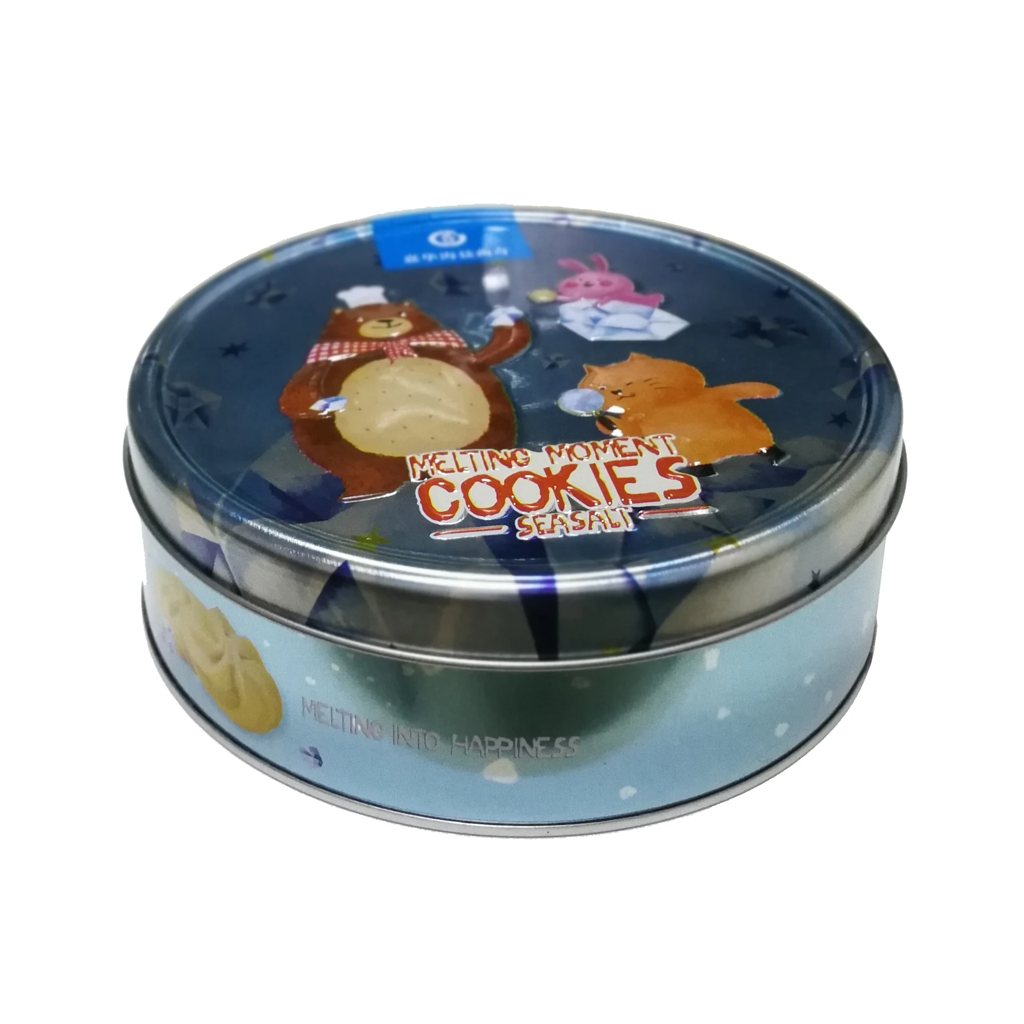 Round  chocolate /biscuits /candy packaging can supplier