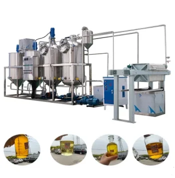 Soybean Oil filtering Machine avocado   animal Oil Refinery Machine canola oil refinery machine