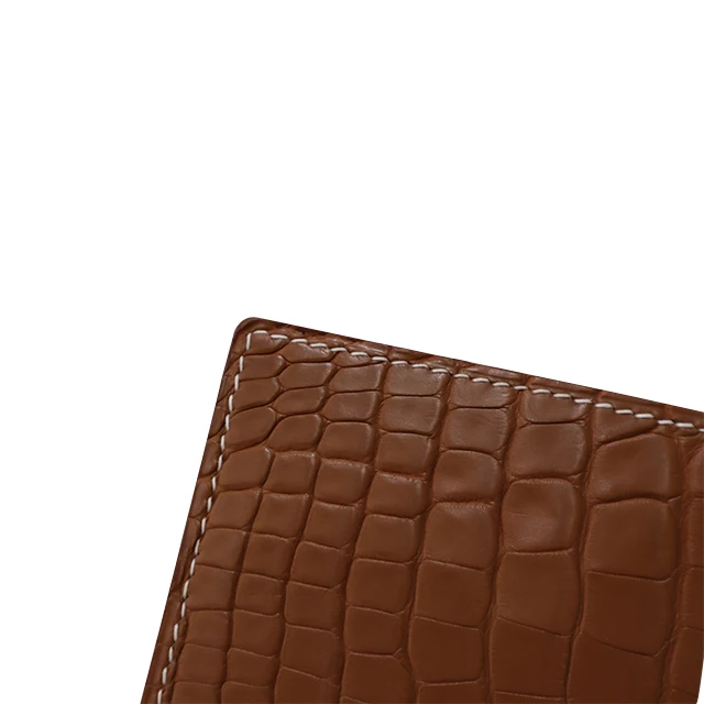 High-end Crocodile Skin Handmade Purse Envelope Shape Unisex Custom Luxury Fashion Designer Brand Leather Card Holders Wholesale