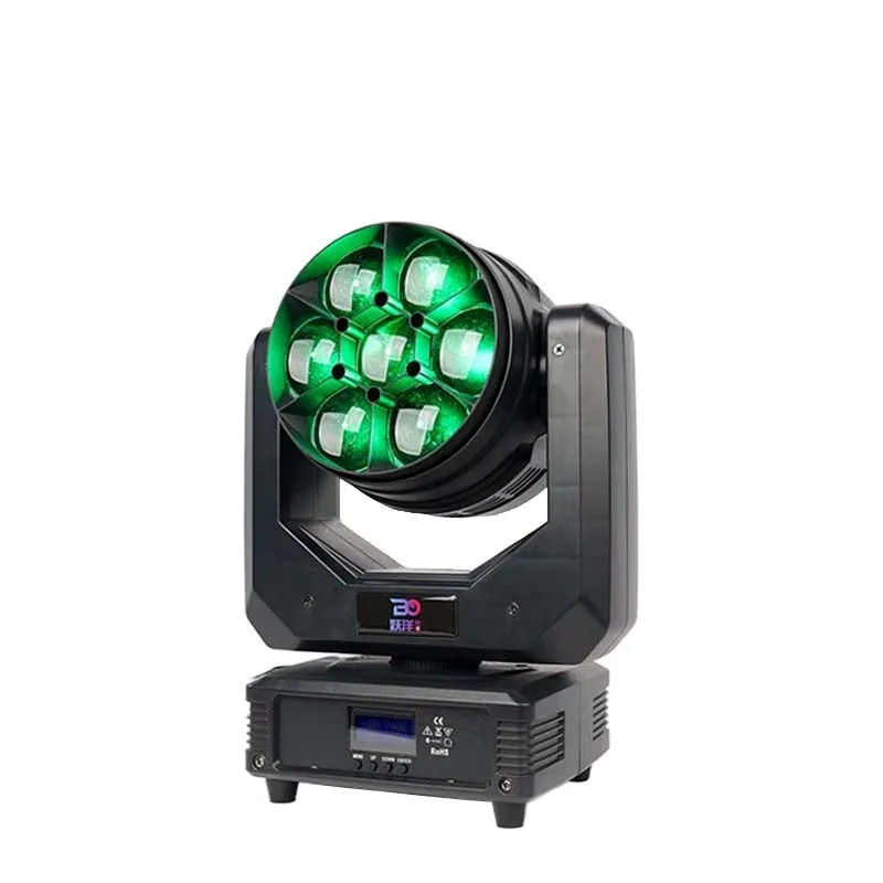 Professional Show Lighting RGBW 7x40w Wash Mini Bee LED Moving Head DMX Stage Light Pixel Wash Beam Lights for Night Club