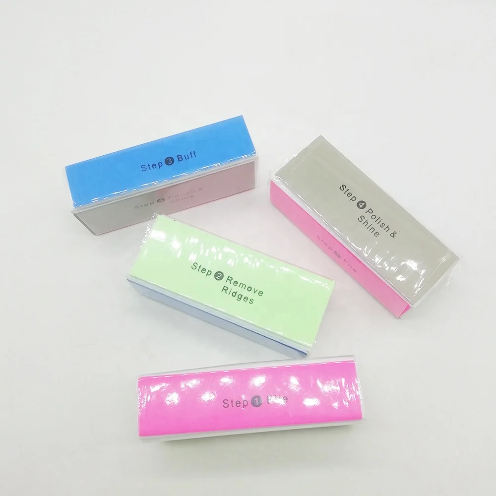 Polishing Buffer Small Cheap Wholesale File 4 Step Nail Buffing Block