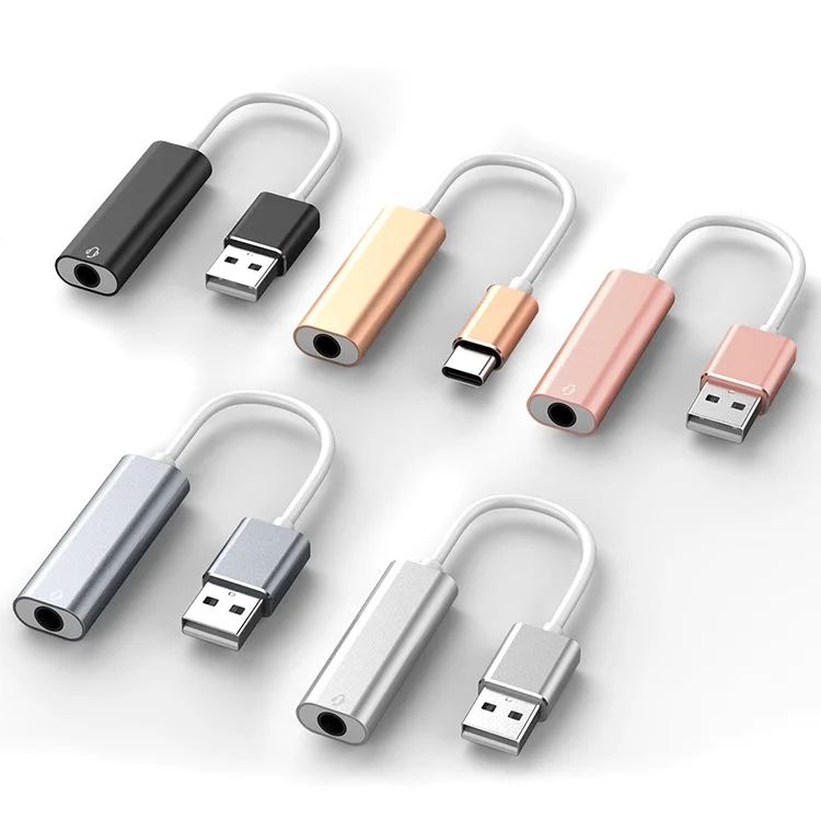 2021 new Microphone equipment audio mixer universal headset adapter USB external sound card