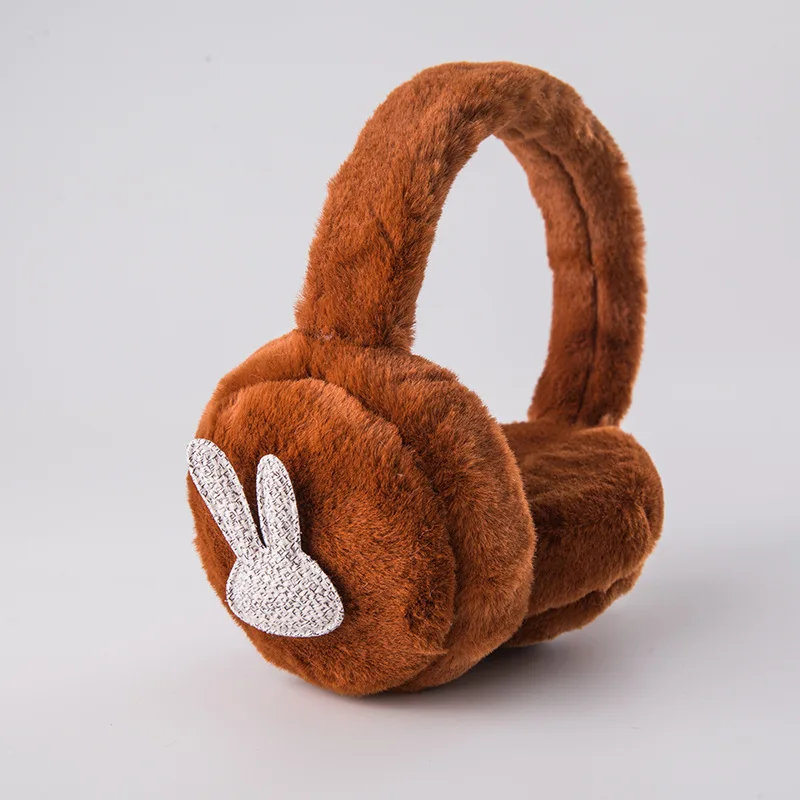 Plush earphone rabbit ears cartoon men and women cold-proof headphone head-mounted