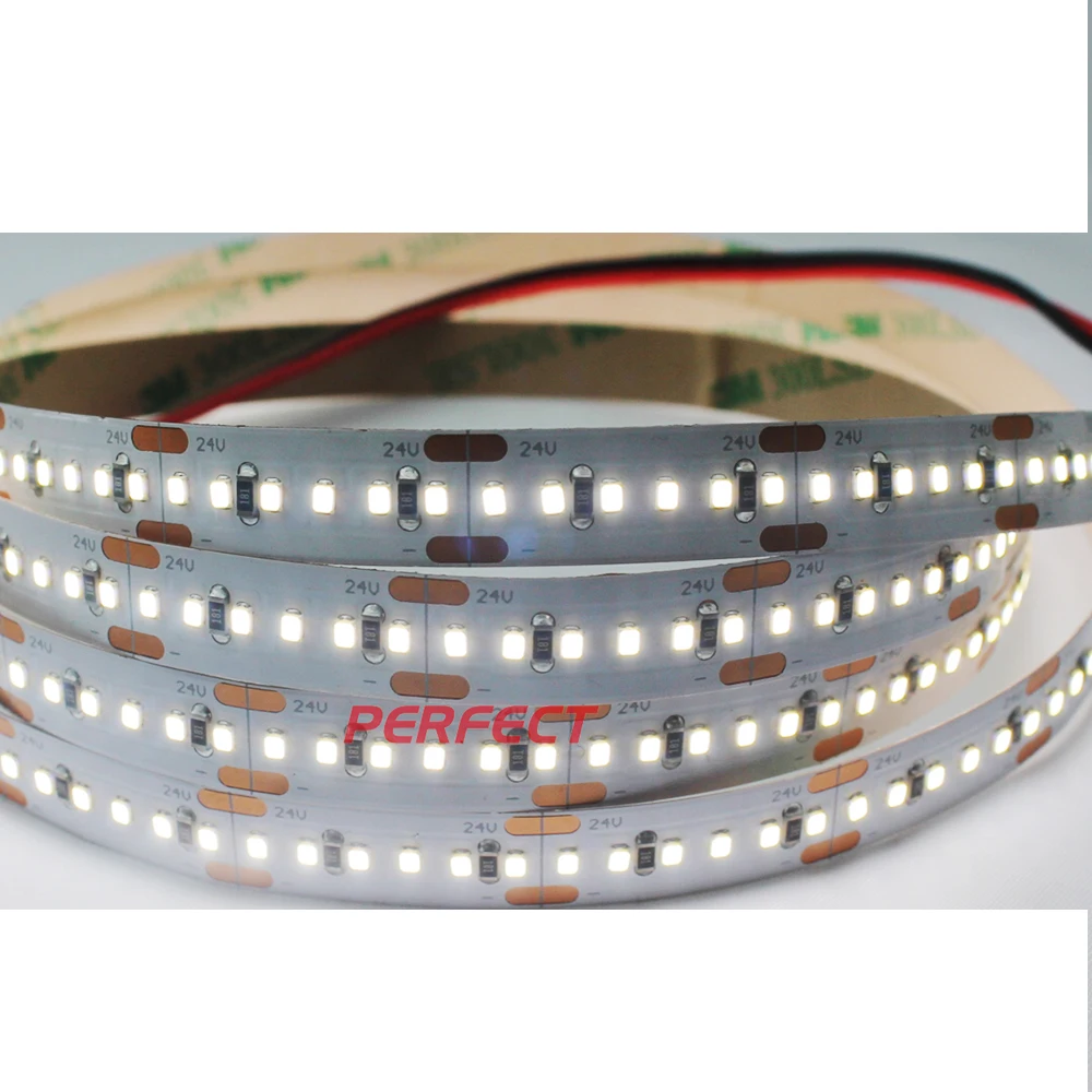 SMD светодиодные полосы 2216 240 светодиодов/M 19 2 Вт/м DC12V DC24V 10
