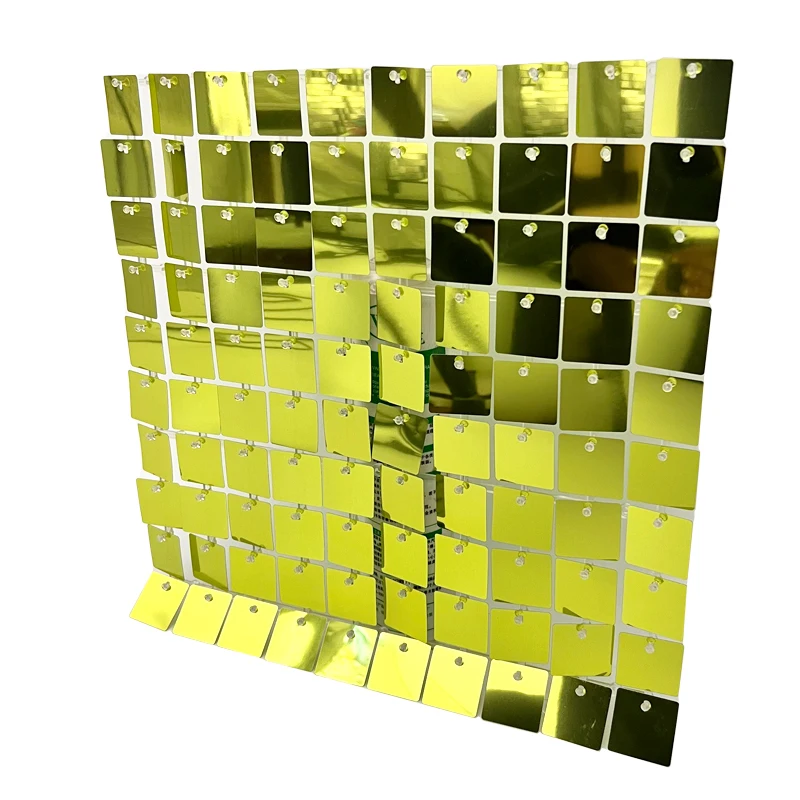 Hot Sale 4D Sequin Shimmering Dynamic Wind Flapping Wall Panel Backdrop For Wedding Decoration