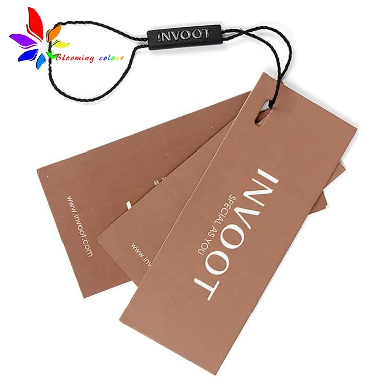 Cheap wholesale recycled paper brand  Barcode Feature hang tag for shoes