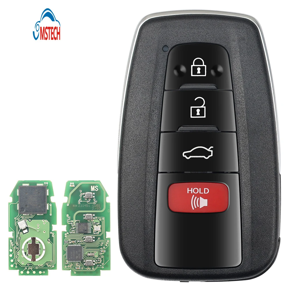 MS 3+1Buttons Smart Car Remote Key 0410 Board Avalon FCID HYQ14FBE 312-314MHZ for TOYOTA Camry 2018-2019 Vehicle Blank Fob