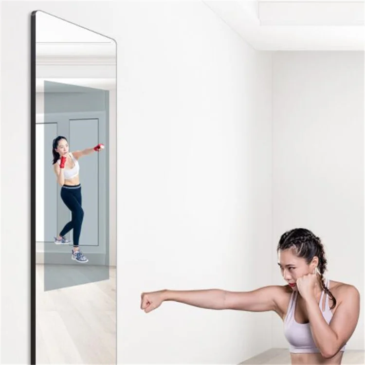 Large Interractive Workout Smart Home Trainer Electronic Glass Display fitness smart mirror for Gym Wall